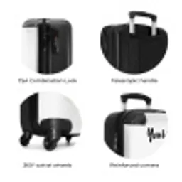 Snowflake NBS - Handbagage koffer - Kinderen Unisex middel zzzzzzzbolletjes_ENG