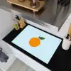 Fruit - Sinaasappel - Oranje Inductie beschemer met haakjes klein -sfeer1