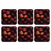 Fruit - Close up - Nectarines onderzetter kurk middel -3d