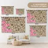 Tekst - Be cool or leave - Roze - Giraffenprint Wandkleed katoen klein -tsfeer8_DE