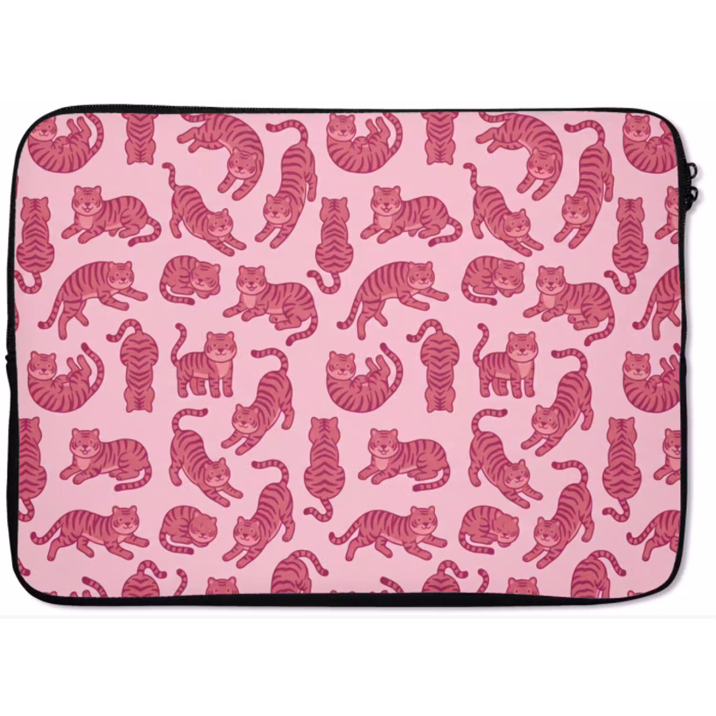 Dieren - Patroon - Roze - Speels - Cartoon laptophoes neopreen klein -zkaufland3dotto