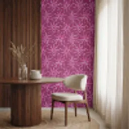 Bohemian - Zon - Magenta Behang Vinyl klein 1060 -sfeer1