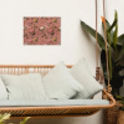 Klassiek - Botanisch - Roze tuinposter los doek klein 239 -sfeer7