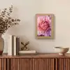 Dahlia - Bloem - Close up - Roze Light Box met kabel (Tafellamp) klein -sfeer2