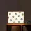 Smileys - Kleurrijk - Grappig Light Box met batterij (Wandlamp kind) middel -sfeer1_kind
