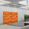 Abstract - Verf - Rood keuken achterwand spatscherm klein 900 -3d_schuin