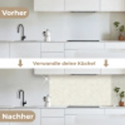 Textuur - Abstract - Beige keuken achterwand 2 middel 871 -voor-na_DE