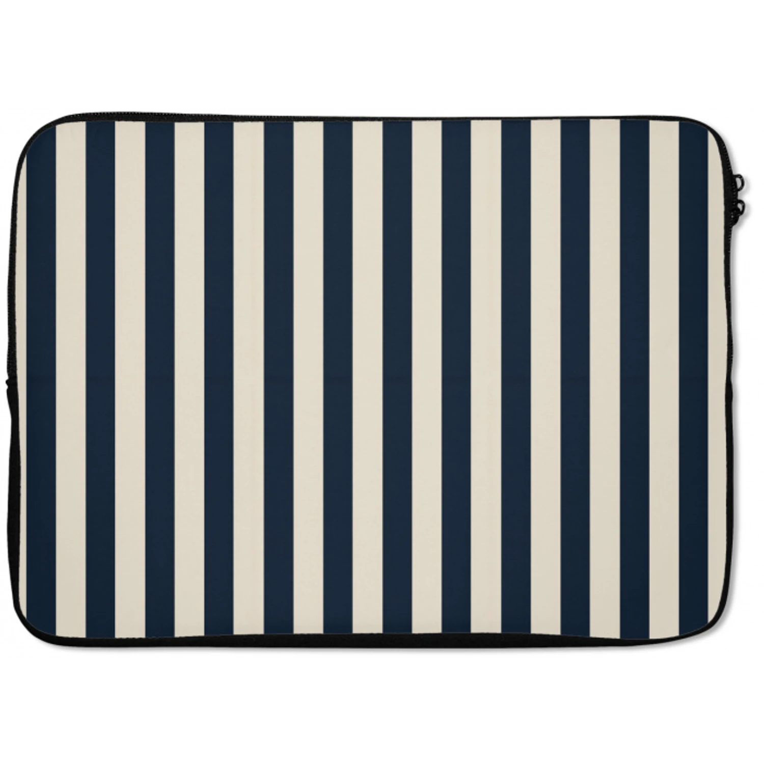 Verticale strepen - Blauw - Crème laptophoes neopreen klein 279 -zkaufland3dotto