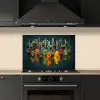Kruiden - Specerijen - Lepels keuken achterwand spatscherm klein -sfeer1