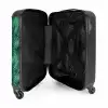 Palm bladeren monstera patroon groen NBS - Handbagage koffer - Volwassenen Unisex middel -binnenkant