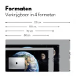 Aarde - Ruimte - Blauw - Groen Muismat XXL klein -sfeer5