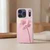 Bloem - Pioenroos - Roze Telefoonhoesje iPhone 17 Pro klein -sfeer2