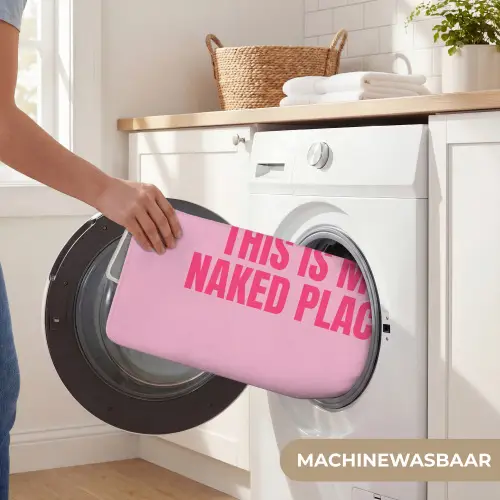 Tekst - Modern - Roze Badmat klein -USP_WasbaarNL