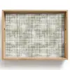 Linnen - Patroon - Groen Dienblad Rechthoek middel 911 -z3d_shopping