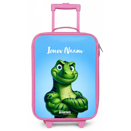 Spierbundelsaurus Kinderkoffer - Roze klein -zz3dotto