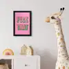 Tekst - Bold - Roze fotolijst zwart zonder passe partout klein -usfeer4_kinderkamer