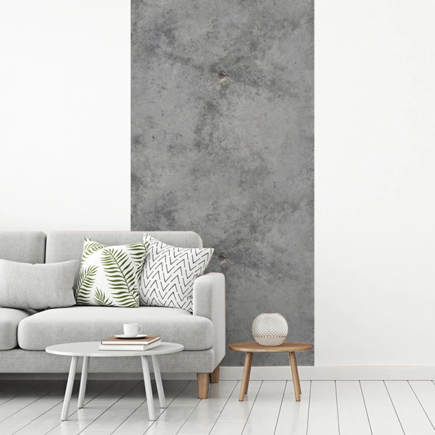 Beton - Grijs - Patronen fotobehang vinyl groot 64 -woonkamer