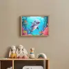 Dolfijn - Zeedieren - Onderwater - Kinderen - Meisjes Light Box met batterij (Wandlamp kind) middel -sfeer2_kind