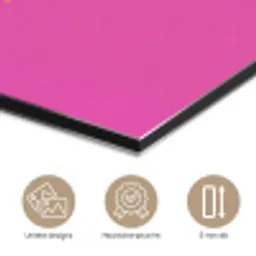 Smiley - Vrolijk - Roze aluminium wit klein -closeup_NL