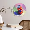 Frisdrank - Blik - Paars Wandcirkel plexiglas klein -sfeer4