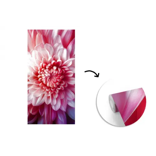 Dahlia - Bloem - Close up - Roze fotobehang vinyl groot -3d