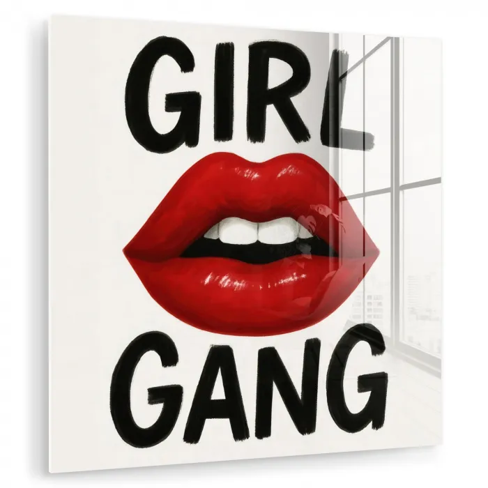 Lip - Girl - Rood - Letters plexiglas 5mm klein -zzzproduct_nieuw