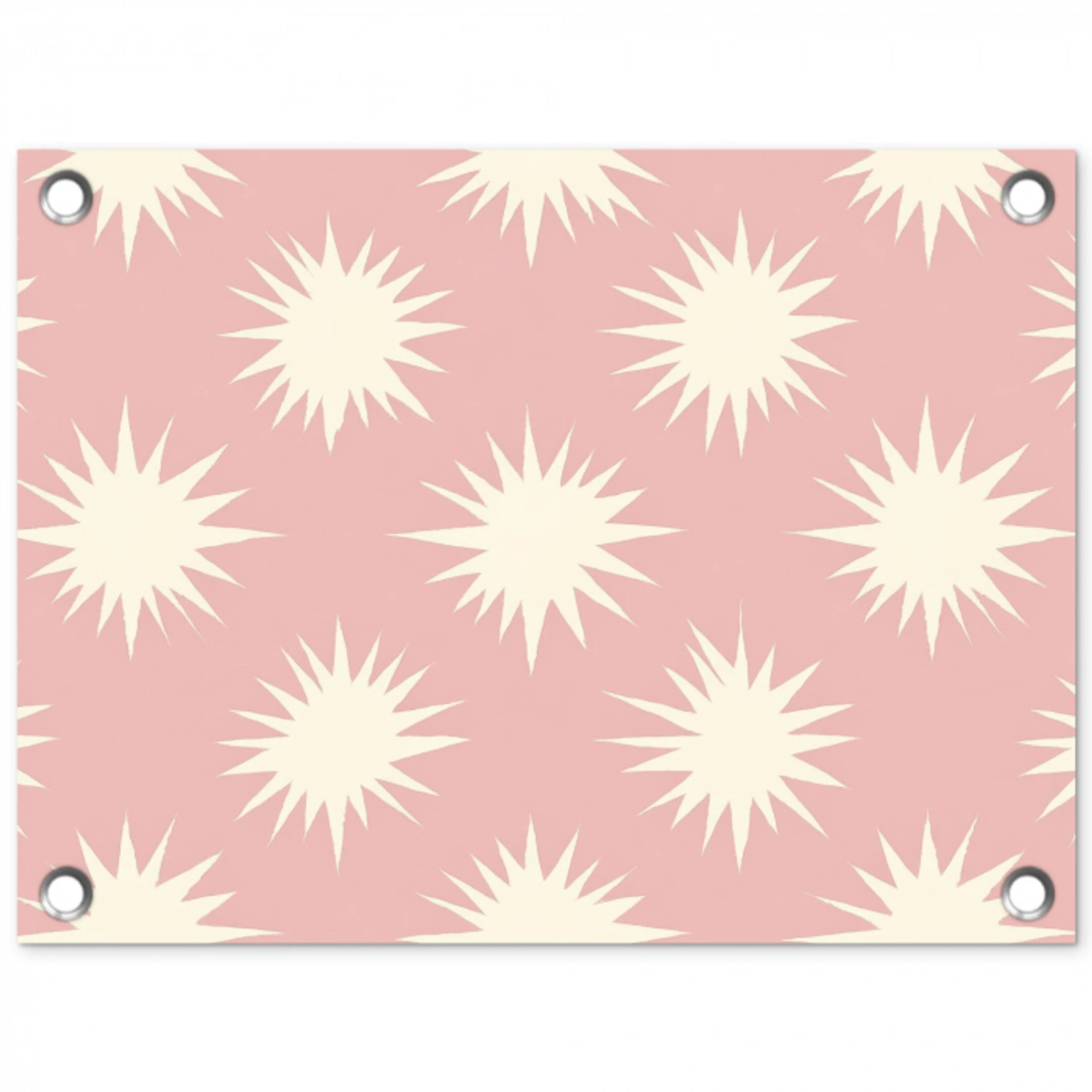 Zonnen - Patroon - Roze tuinposter los doek klein 239 -3d