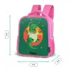 Dino - Planeet - Sterren - Groen Kinderrugzak - Roze middel -productfoto_formaten