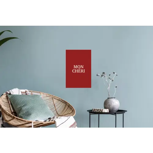 Rood - Frans - Quotes Muursticker klein -plant