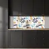 Vintage - Bladeren - Noot - Patronen keuken achterwand 2 middel 871 -sfeer1