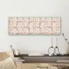 Gezichten - Abstract - Rood - Beige canvas 2cm klein 828 -sfeer6