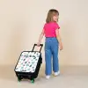 Schelpen patroon kleurrijk Kinderkoffer - Zwart klein -sfeer1