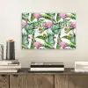 Flamingo - Bloemen - Bladeren - Jungle - Tropical plexiglas 5mm klein -sfeer1
