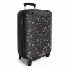 Terrazzo patroon zwart met pastel NBS - Handbagage koffer - Volwassenen Unisex middel -productfoto_3d