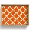 Oranje - Ruitpatroon - Wit Dienblad Rechthoek middel 911 -z3d_shopping