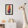 Watercolor - Kunst - Modern fotolijst zwart zonder passe partout klein -usfeer4_kinderkamer