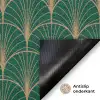 Patroon - Groen - Goud - Symmetrisch Deurmat klein 898 -antislip_NL
