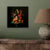 Schaal - Boeket - Bloemen aluminium wit klein -sfeer2