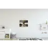Olifant - Weg - Dieren - Zonsondergang - Landschap textielposter latten blank klein -kinderkamer