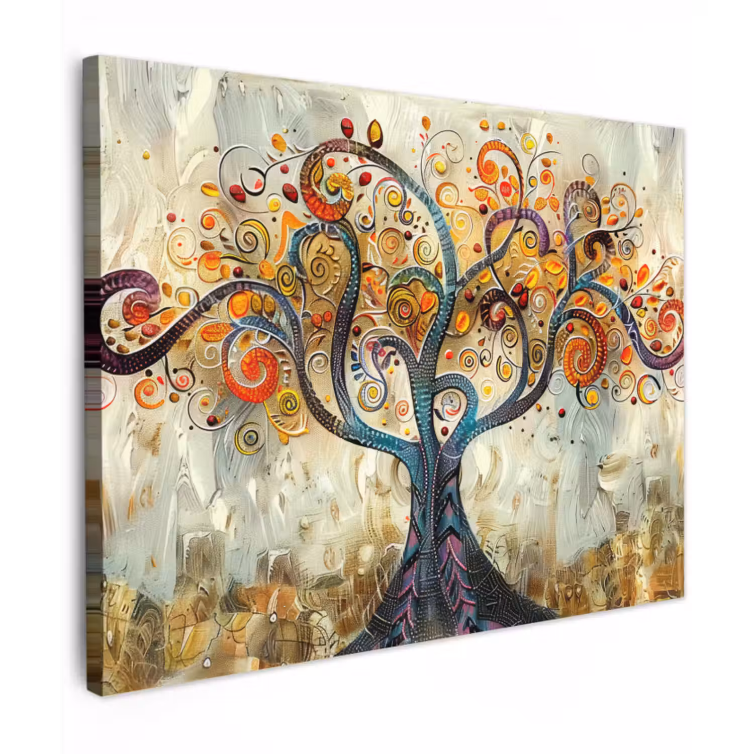 Canvas schilderij - Kunst - Levensboom - Botanisch - Abstract