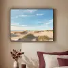 Duinen - Zomer - Landschap - Zee - Strand Textielframe zwart klein -sfeer1