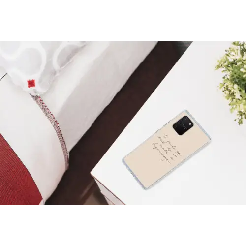 Quote - Pastel - Spreuk - Tekst Telefoonhoesje Samsung Galaxy S10 Lite klein -kamerS10Lite