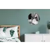 Relaxt - Bad - Zwart - Wit Wandcirkel aluminium klein -slaapkamer