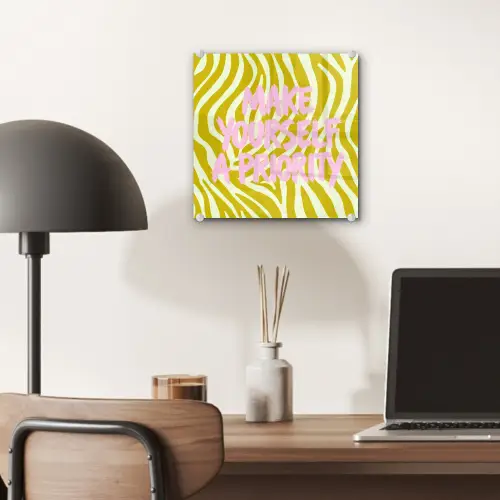 Zebraprint - Priority - Roze plexiglas 5mm klein -sfeer6