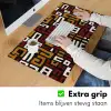 Abstract - Patroon - Rood Muismat XXL klein -sfeer3