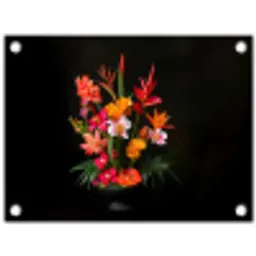 Boeket - Bloemen - Exotisch tuinposter los doek klein -3d