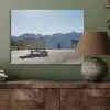 Schotse hooglander - Licht - Berg - Natuur PET vilt klein -sfeer2