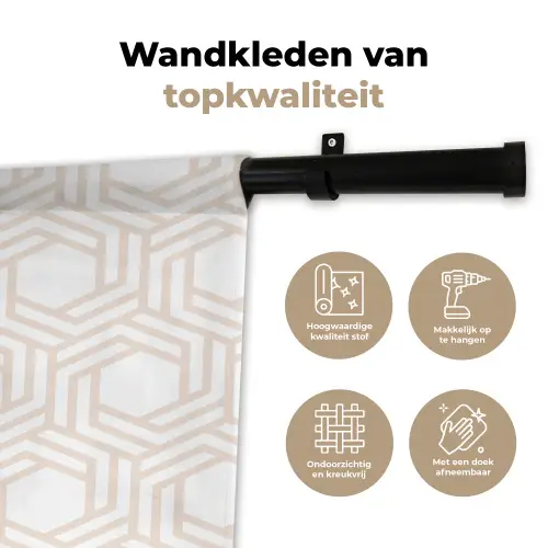 Design - Geometrie - Patroon Wandkleed katoen klein 269 -sfeer2