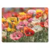 Bloemenveld - Klaprozen - Kleurrijk muismat rubber klein -3d