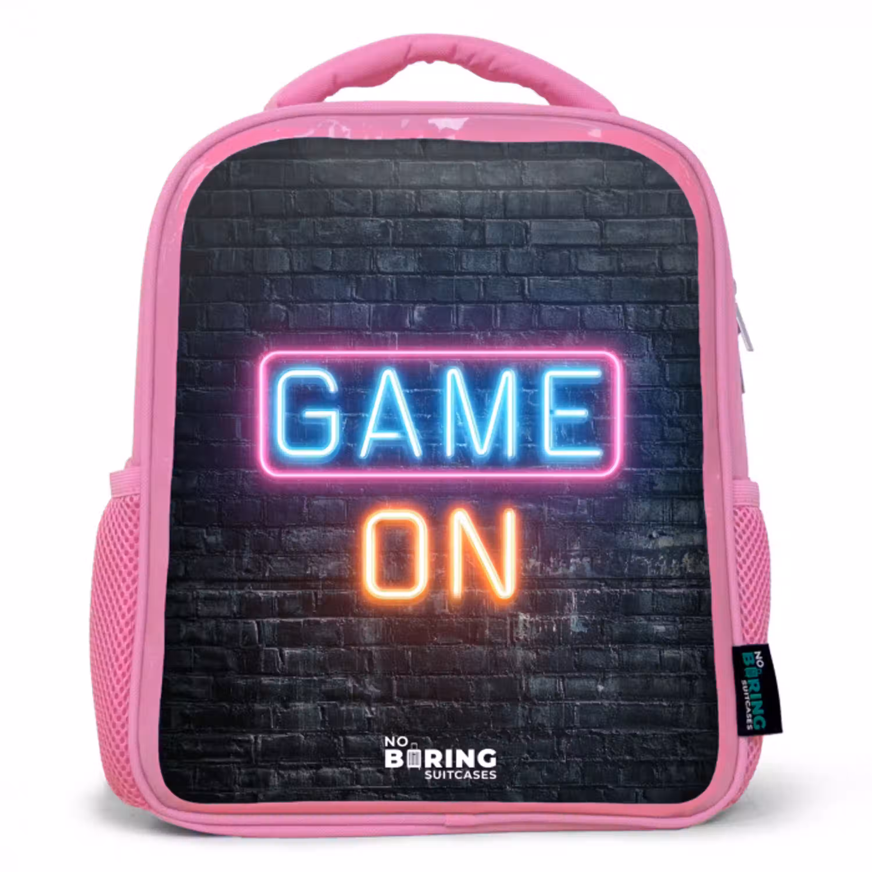 Game - Letters - Neon Kinderrugzak - Roze middel -3d